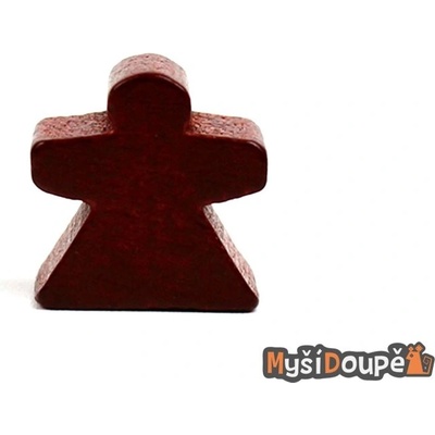 Myší Doupě Meeple Dáma Dřevěné figurky 10ks Barva: Hnědá