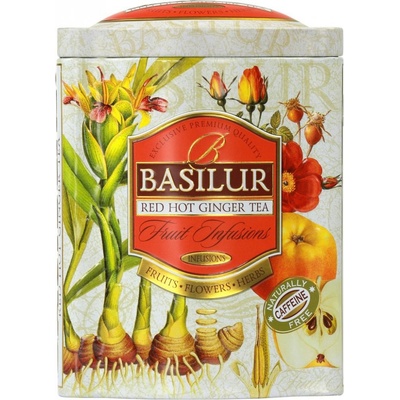 Basilur ovocný čaj Redhot ginger plech 100 g