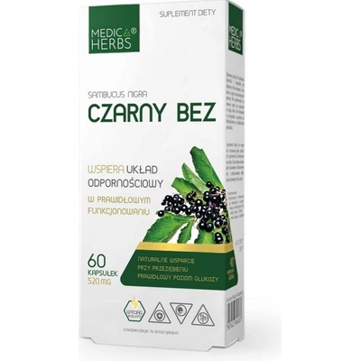 Medica Herbs Baza čierna 520 mg 60 kapsúl