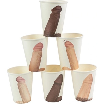ostatní Забавни хартиени чаши Williekups (6 бр. )