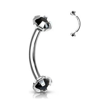 Šperky4U piercing do obočí s vnitřním závitem OB01005-K