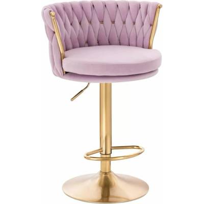 LuxuryForm Design Lyon Velur na zlatom tanieri levanduľa