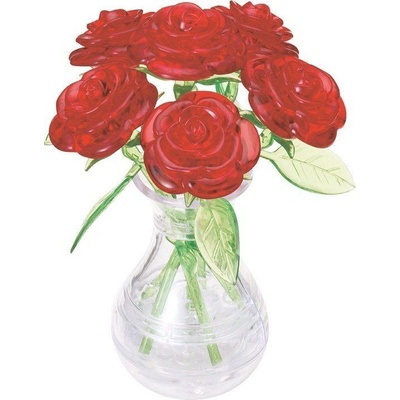 HCM Kinzel 3D Crystal puzzle Kytice růží 47 ks