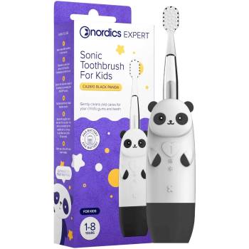Nordics Детска звукова четка за зъби Панда CA2610, черна