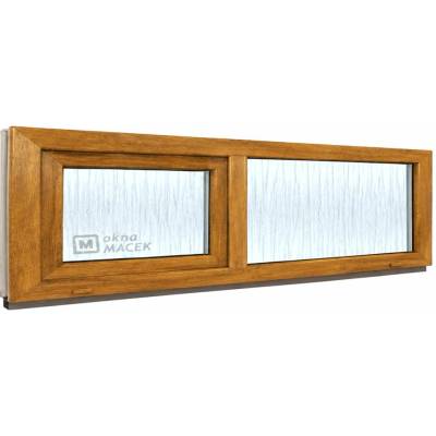 KÖMMERLING 70 AD, 2400 x 500 mm winchester/winchester (oboustranně), sklo ornamentální (kůra čirá) neotevíratelné typ FIX/S