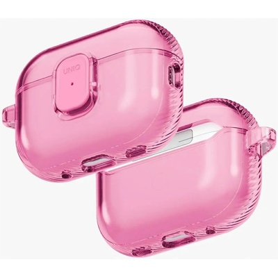 Uniq Glase Pro Case за AirPods Pro 3 Lock Case - Прозрачно розов (8886463696835)
