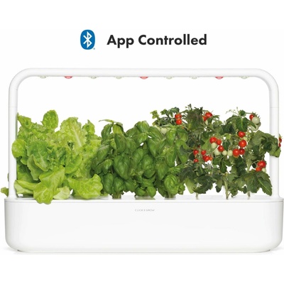 Click and Grow Smart Garden 9 Pro chytrý květináč + 9 ks kapslí se semínky bílý