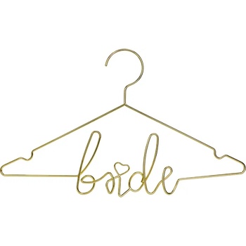 Image 1 of PartyDeco Украса - златна закачалка булка