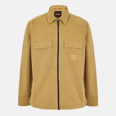 Boss Men's Lovel Zipped Overshirt - Medium Beige