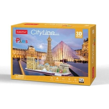 Image 1 of CubicFun Cubic Fun - Пъзел 3D City Line Paris 114ч