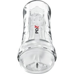 Pipedream PDX Extreme Super Luscious Lips Self-Lubricating Stroker Clear