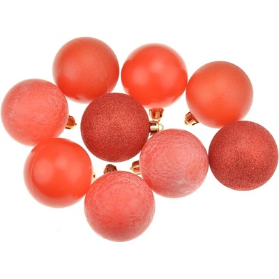 Flora Vánoční kouličky 5.5cm Červené set 9ks 8584159114570