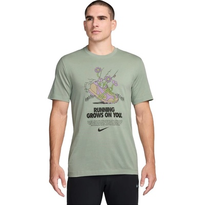 Nike M NK DF Tee Run dna FA24 zelené FZ8065-370