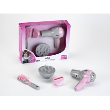 KLEIN Dětský fén Na baterie Set S hřebínkem BRAUN