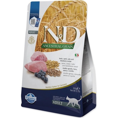 N&D Cat LG Adult Lamb & blueberry 0,3 kg