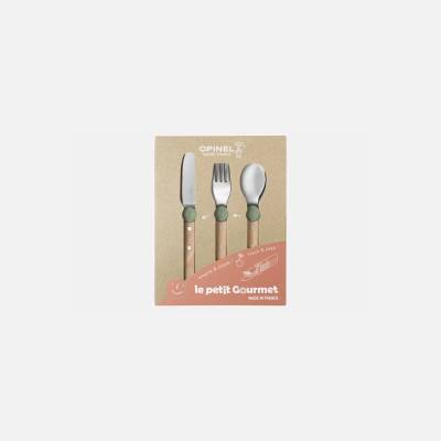 Opinel Detský príbor Le Petit Gourmet zelená uni