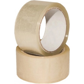 2pack Lepící páska 48 mm x 66 m transparent