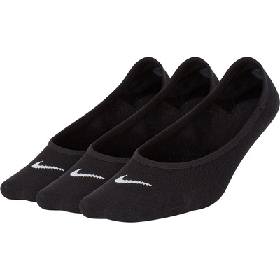Nike Дамски чорапи Nike 3 Pack Invisible Socks Ladies - Black/White