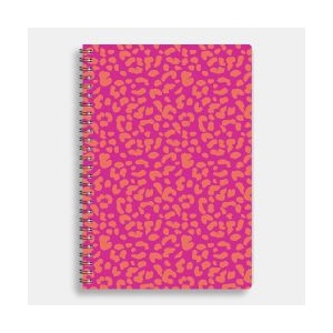 Sentio Тетрадка със спирала 17х25см, 80 листа Pink Leopard