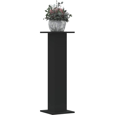 vidaXL Стойки за растения 2 бр черни 30x30x95 см инженерно дърво (3307874)