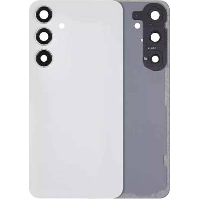 Zadní sklo + kryt kamery Samsung Galaxy S24 Plus 5G (bez loga) – Aftermarket Plus – mramorově šedé SAM3719