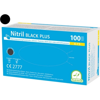 Medi-Inn Black Plus Nitrilové černé 100 ks