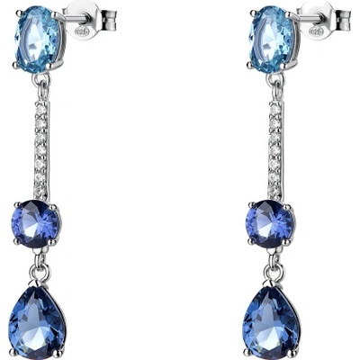 BROSWAY strieborné náušnice Freedom Blue BWFFB133