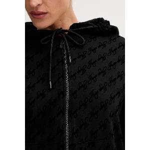 HUGO BOSS домашен суичър дамски с памук flokky_jacket (50566669)
