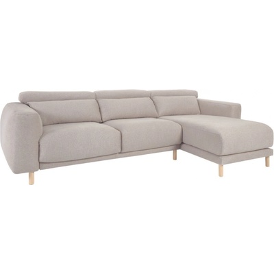 Kave Home Singa 296 cm béžová pravá