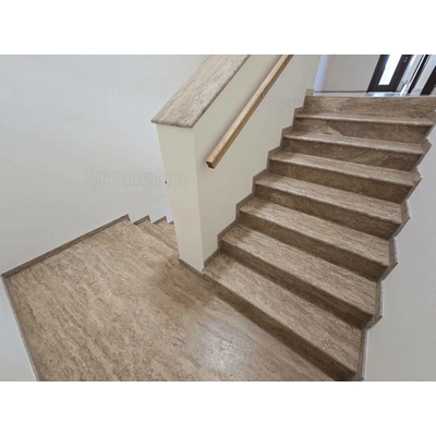 #1 Bazénový lem / parapet travertín Premium Mocca Rozmery: 100 x 30 x 3 cm