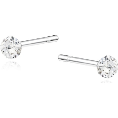 Lunica stříbrné náušnice 3mm 0005