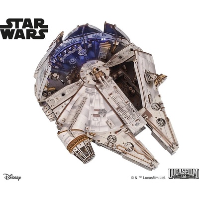 UGEARS 3D puzzle Star Wars: Millennium Falcon 1235 ks