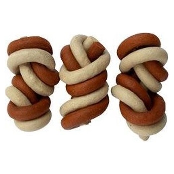 Magnum Uzel splétaný hnědo/bílý 7 cm, display 25 ks