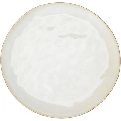 Siaki Collection Kameninový talíř Sia 27,8 cm krémová