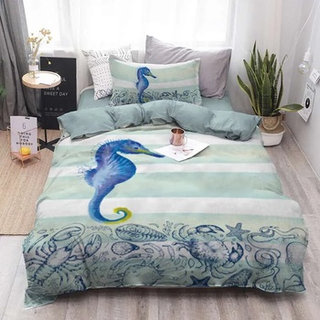 Image 1 of Png Панагюрище Двоен спален комплект Водно конче с един плик 100% памук