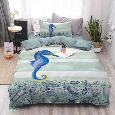 Png Панагюрище Двоен спален комплект Водно конче с един плик 100% памук