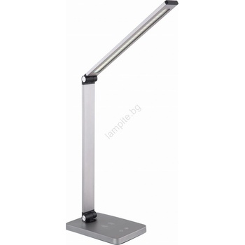 Platinet Led настолна лампа с безжично зарядно, led/10w/230v, мат хром (pl0649)