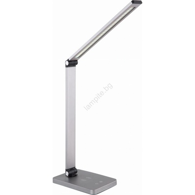 Platinet Led настолна лампа с безжично зарядно, led/10w/230v, мат хром (pl0649)