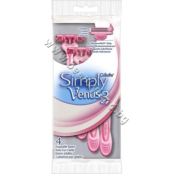 Gillette Дамска самобръсначка Gillette Venus Simply Venus 3, p/n GI-1301035 - Дамска самобръсначка за еднократна употреба (GI-1301035)