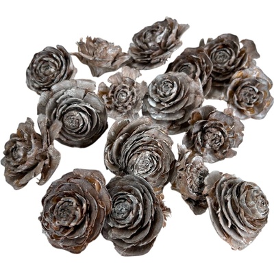 Cédrové ruže 3–5cm 110 g - vintage biele