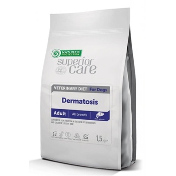 AKVATERA Nature's Protection DOG Dermatosis All Breeds, висококачествена храна за пораснали кучета от всички породи за подпомагане на функцията на кожата при дерматоза и прекомерна загуба на козина, Литва - 1, 5 кг