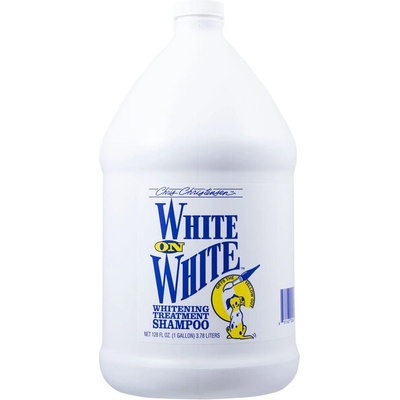 Chris Christensen White on White шампоан за бяла и светла козина, нанасяне на цвят с едно приложение 3.8L