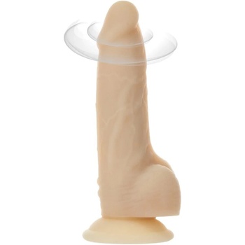 ostatní Реалистичен двоен силиконов ротационен вибратор с дистанционно управление Real Rock (17, 8 cm)