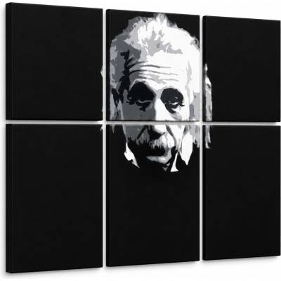 Ručne maľovaný POP Art obraz Einstein - 90x60 cm