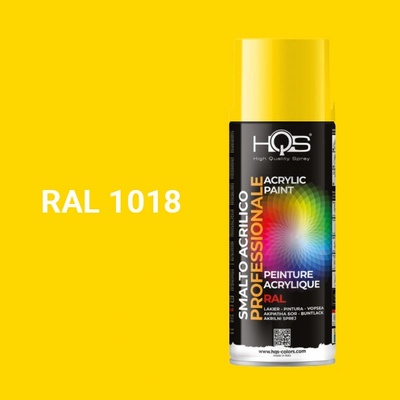 HQS akrylová farba v spreji 400 ml RAL 1018 lesklá