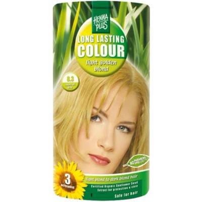 HennaPlus dlhotrvajúca farba na vlasy 8.3 svetlo zlatá blond