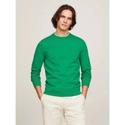 Tommy Hilfiger pánský svetr 1985 MW0MW21316 zelený – Zboží Dáma