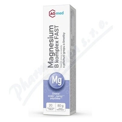 AGmed Magnesium B-komplex Fast eff.20 tabliet