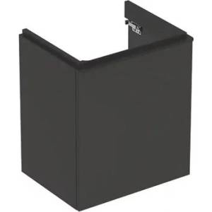 Geberit Долен шкаф Geberit Smyle Square за стенен умивалник, тъмносива лава, 1 врата, десен ограничител, 54 см (500.365.JK.1)