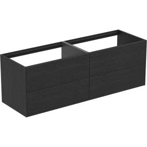 Ideal Standard Atelier Conca стенен шкаф за шкафове, тъмен дъб, 4 чекмеджета, 160 см (T3990Y4)